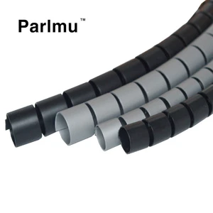 Wholesale Diameter Polyethylene Spiral Cable Wrap Custom Length Black Color for Wire Protection
