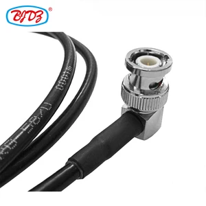50 Ohm TNC Male 90 Degree to BNC Male Right Angle for RG-58/U RG223 LMR195 LMR200 RG174 RG316 RF Antenna Pigtail Extension Cable