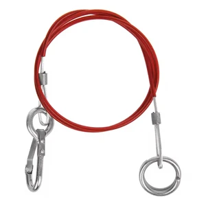 New RC Brand Roll Safety Breakaway Cable (Iron+PVC Coated) 1m/1.5m for Trailers Caravans-Durable Retrofit/Upgrade Part 1 Year