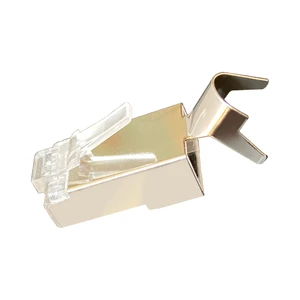 Factory Direct Whole Sale Price Cat 7 RJ45 Waterproof Connector Ftp Stp 50U Shielded Plug