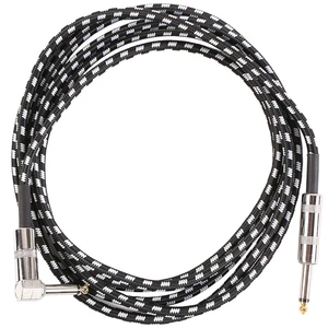 3-meter Electric Guitar Cable, 3m, 5m, 6m Bass Performance Noise Reduction Elbow Audio Electric Guitar Connection Cable