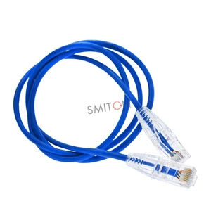 8inch 12inch 24inch Cat6A Ethernet Patch Cable Snagless RJ45 10G UTP Pure Bare Copper Wire 30AWG Ultra Slim Cat6a Patch Cord