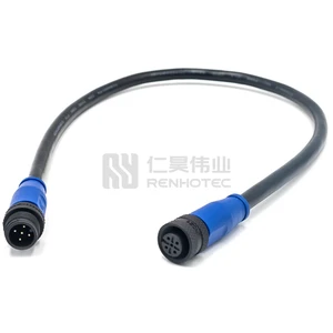 M12 Extension Cable 5pin Straight Waterproof NMEA2000 Drop Cable For Sensor DeviceNet