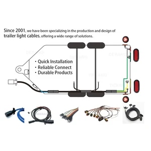 Trailer Wire Harness Trailer OEM Customized Wiring Harness Trailer Light Wiring Harness
