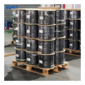 Sunet GJYXCH-1B6 G657A1 G657A2 1 Core 2 CORE Outdoor Indoor LSZH FTTH Optical Fiber Drop Cable With Messenger