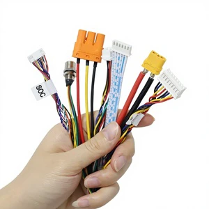 SH1.0/GH1.25/ZH1.5/PH2.0/XH2.5/MX3.0 Red and Black PVC 30 cm Terminal Wire Automotive Connection Harness