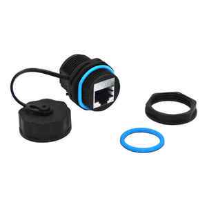 Top-Tier IP68 Nylon RJ45 CAT6 Panel Mount Shielded Ethernet Coupler Demanding Industrial Scalable Production Capacity Waterproof