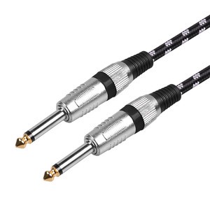 Guitar Cable 10ft, Professional Instrument Cable Electric Guitar AMP Cord, 1/4inch TS Cable for Bass Mandolin Keyboard