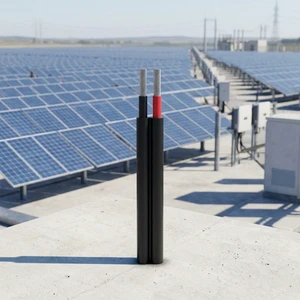 Double Core 1.5mm² XLPE Insulated Low Voltage Solar Wire Weatherproof Outdoor Cable for Commercial Solar Energy Installations
