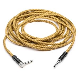 Hot Sale High Quality Professional 20 FT Electric Guitar Cable Male to Male 1/4 Inch Audio Instrument Jack Ts Cable for Guitar