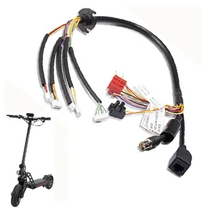 Custom Electric Scooter Wiring Harness Assembly PVC Jacket Tin Plated Copper Conductors Pre-Assembled Connector Cables for