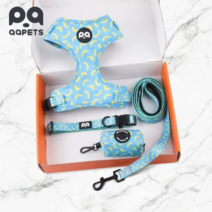 2025 New Custom Luxury Pet Dog Harness Set Manufacturers Adjustable Personalized Logo No Pull Dog Harness Collar Leash For Dogs