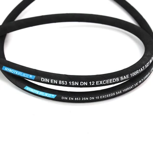 Factory Price High Pressure Oil Resistant DIN EN853 1SN/SAE 100R1AT Steel Wire Braided Hydraulic Hose