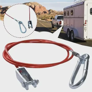 Caravan Stainless Steel Trailer Breakaway Rope Trailer Caravan Brake Away Breakaway Safety Cable Braked Hitch Accessories Parts