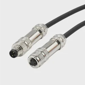 Manufacturers 3 Pin Metal Male To Female Sensor Plug Cable Connectors Aviation Shielding Waterproof M8 Connector