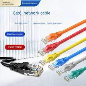OEM Custom UTP Cat5e Cat6 Patch Cord Cable RJ45 Plug PVC Jacket Lan Ethernet Cables 8P8C Patch Cord