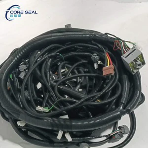 External Main Wiring Harness for SK200-6 Excavator Anti-Oxidation Tinned Copper Flame Retardant PA66 High-Temp