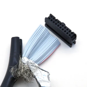 3M Shielded Jacket Flat Ribbon Cable IDC Connector 20Way Pitch 1.27mm 28AWG Copper Conductor Custom Wire Harness Cable Assembly