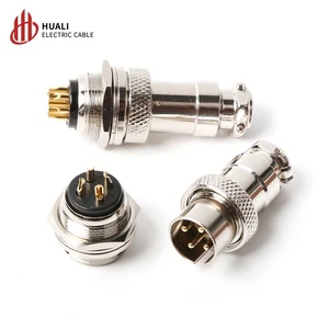 10A DF16 GX16F Aviation Plug & Socket 2-8 Pin Copper Connector with AB Reverse Pins