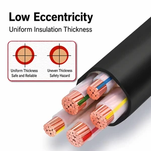 Industrial Construction Copper Power Cable for Charging Piles Home Appliances PVC Insulated PVC Jacket IP44 Rated YJV 3*10mm Low