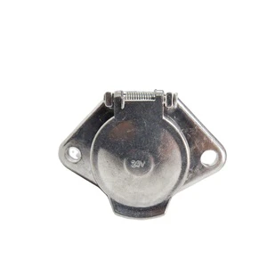 High-Quality ISO 3731CE RoSH 7 Pin Trailer Socket 24V S Type European Style Trailer Connector
