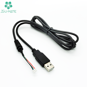 Custom USB A To JST PH XH GH SH EH 2 3 4 5 Pin Connector Cable For PCB USB To JST Cables 4 Pin Cable
