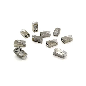 RJ45 CAT6 8P8C STP Shielded Plug Connectors Male