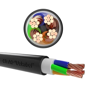 VVG Low Voltage Stranded Copper Cable PVC Insulation 3x6+1x4mm 0.66kV Electrical Distribution Cable For Residential Wiring