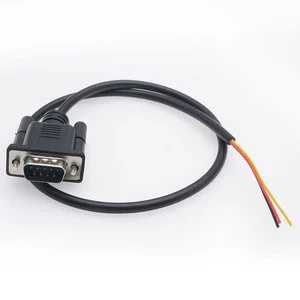 ZHONGFEI RS232 HMI DB9 Industrial Camera Joint 1M Black Copper C15 End Waterproof 15A Rated Current Extension Cord