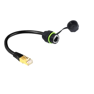 Industrial Grade RJ45 Connector CAT6 Outdoor LAN Cable Joiner Extender Waterproof Male/Female Power