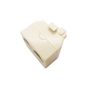 RJ45 T Connector RJ45 8x8 Male/ (2) Female Ethernet Network Cable Extension Coupler Connector