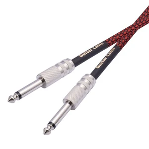 3M 5M 10M Electric Guitar Cord TRS Stereo Audio Cable Guitar Bass Mandolin PVC Jacket Braid Male Male Instrument Cables
