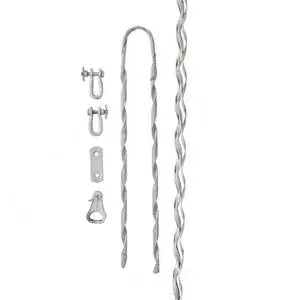ADSS optical cable pre-twisted strain relief clamp OPGW optical cable tensioning clamp hardware assembly