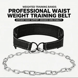 Gym Waist Support Pull-up Dip Belt Back Support Strap WEIGHTLIFTING DIP BELT Weight Lifting Belt With Chain