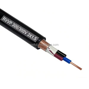 Hot Sale Braided Shield Flexible Wire Anti Interference Shielded Cable RVVP Chinese Manufacturer Factory Price