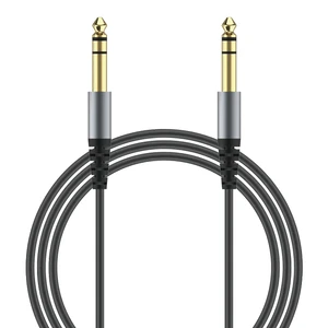 Length 6.35mm Male to Male Stereo Audio Instrument Cable TRS 1/4 6.5mm Balanced Guitar Cable Copper Wire 1.5/3m