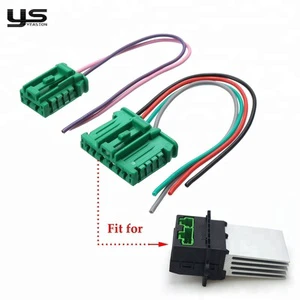 Automotive Connector Wire Harness 2 Pin 6 Pin High Temperature Wear Resistant AC Blower Motor Plug Car Electrical Cable Assembly