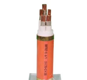 BTTZ Specialty Copper Fireproof Insulated Electric Wire High-Temperature Cable Construction PVC Insulation Solid Conductor