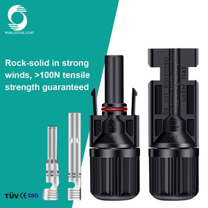 WSPVCC 10 Years Manufacturer CE IP67 Waterproof 1000V 30A Female And Male Solar Panel Cable DC Solar PV Connector