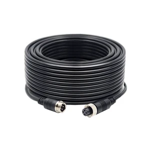IPoster 20M 4Pin Video Extension Cable Wire 66Ft for Rear View Reversing Camera Car Truck DVR MDVR Monitor