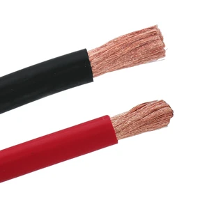 Flexible Battery Cable Wire 25mm 35mm 50mm 70mm 95mm Red Black DC Copper Cable for 200a 300a 400a 500a Solar Energy System