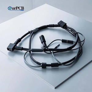 Spiral Custom Fiber Optic Cable Throttle Auto Wire Harness Branded Silicone Fast Charging Cable Audi Handbrake Cable Assembly