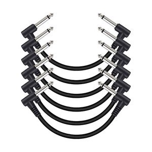 Guitar Cable Pedalboard Effects Right Angle Plug Guitar Bass PVC Jacket Customizable Outer 5mm Wire Audio Speaker Microphone