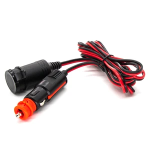 12V 24V Automotive Wire Harness with Cigarette Lighter Plug on Off Switch Car Electric Charger