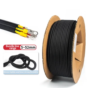 Open Wound Textile Braided Conduit for Cable protection Wrapped with Environmentally Flame-retardant Automotive Wire Harness