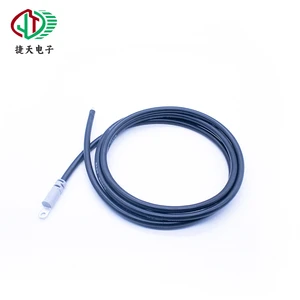 Soft Silicone New Energy Wiring Harness Copper Lug Terminal Wire High Temp Resistant Unmanned Robot Red Black Connecting Cable