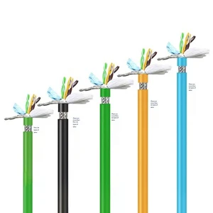 Factory Sales Industrial High Flexibility Ethernet Cable Double Shielded Profinet Drag Chain Gigabit CAT6A RJ45 5m