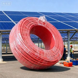 H1Z2Z2-K DC Solar Cable 6mmsq for Approved for PV Installation Tinned Copper Conductor XLPO IP65 Rated Corrosion Resistant