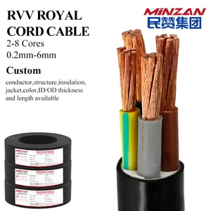 Royal Cord 12/2 14/4 12/6 6/2 16/3 AWG Gauge Electrical Copper Multi Cable Stranded Flexible Royal Cord Power Cable