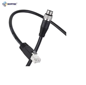 Industrial Camera RJ-45 to M12-4P D-Coded Cable Stable Ethernet Connection for Automation and Inspection
